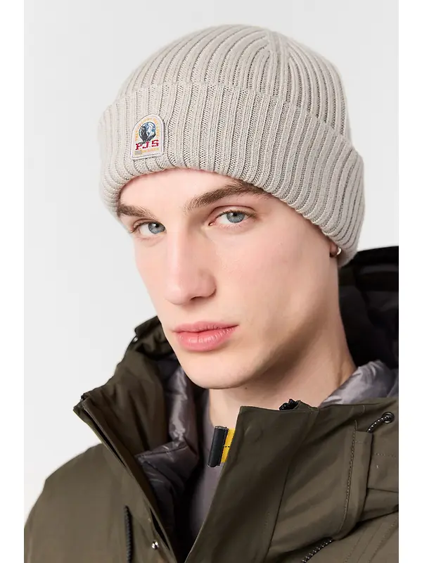 Parajumpers Rib Knitted Beanie Hat - Blue Navy Image 3