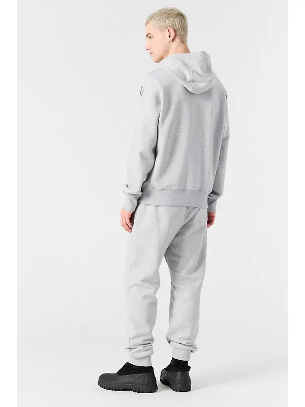 Parajumpers Men's Everest Hooded Sweatshirt - Ash Grey Melange Image 5