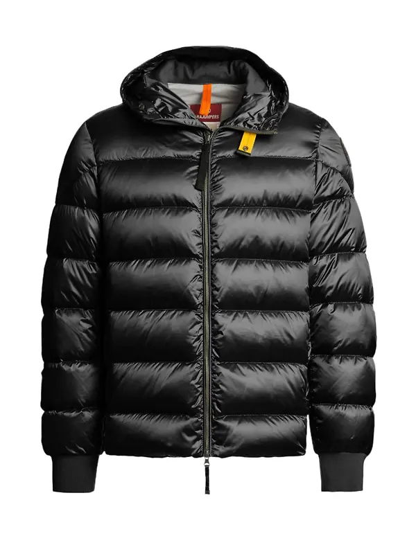 Parajumpers Men's Pharrell Hooded Down Bomber Jacket - Black Image 1
