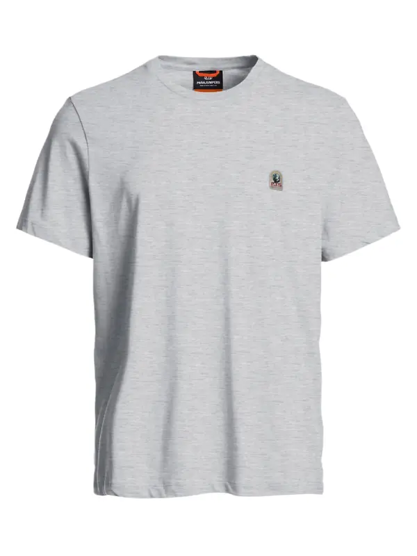 Parajumpers Men's Patch T-Shirt - Ash Grey Melange Image 1