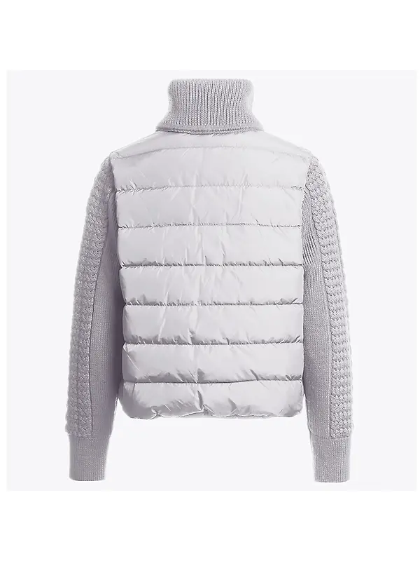 Parajumpers Women's Moonie Down Bomber Jacket - Pearl Grey Image 2