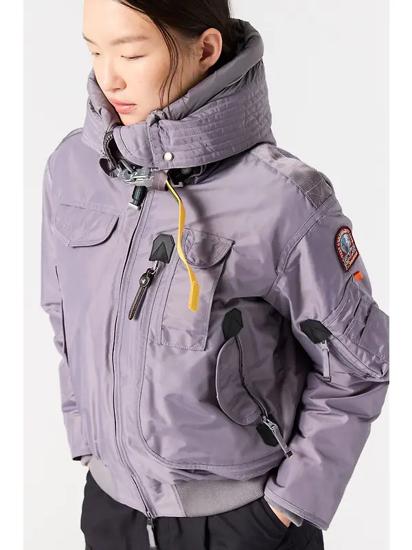 Parajumpers Women's Gobi Hooded Down Bomber Jacket - Black Image 7