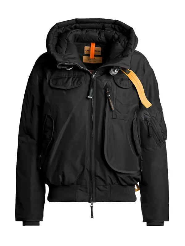Parajumpers Women's Gobi Hooded Down Bomber Jacket - Black Image 1