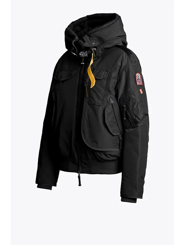 Parajumpers Women's Gobi Hooded Down Bomber Jacket - Black Image 2