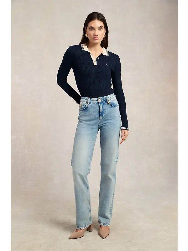Holland Cooper Women's Orla Knit - Ink Navy Image 3