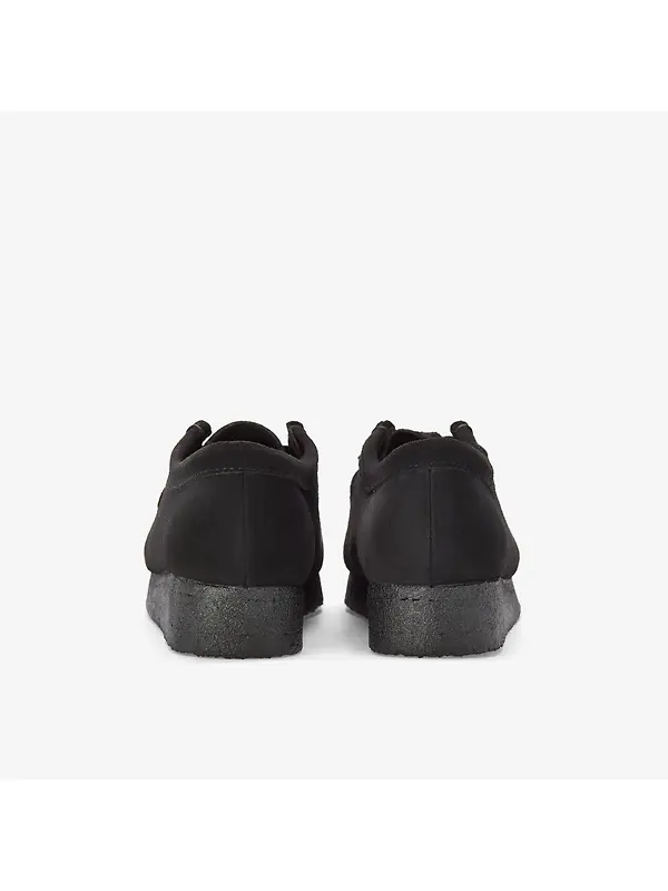 Clarks Originals Men's Wallabee Shoes - Black Suede Image 5