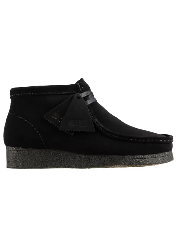 Clarks Originals Women's Wallabee Boots - Black Suede Image 1