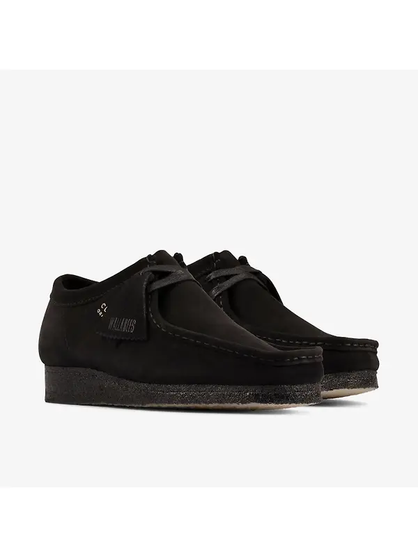 Clarks Originals Women's Wallabee Shoes - Black Suede Image 5