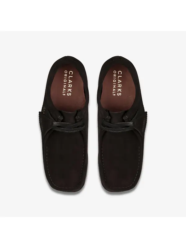 Clarks Originals Women's Wallabee Shoes - Black Suede Image 7