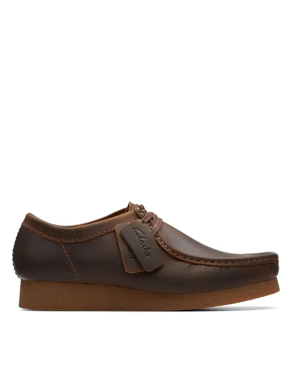 Product image of Clarks Men's Wallabee Evo Leather Shoe - Beeswax