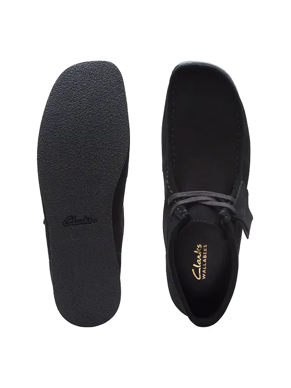 Clarks Men's Wallabee Evo Suede Boot - Black Image 5