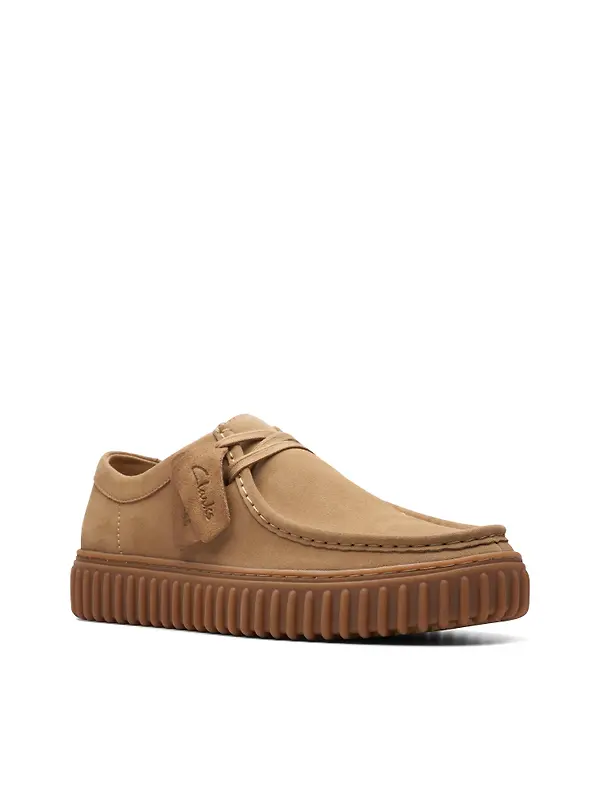 Clarks Men's Torhill Lo Shoes - Dark Sand Suede Image 5
