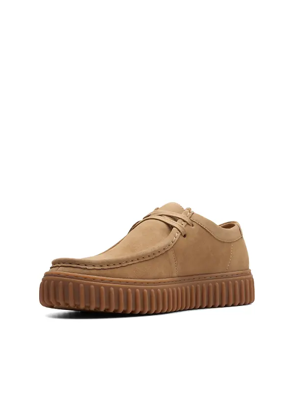 Clarks Men's Torhill Lo Shoes - Dark Sand Suede Image 6