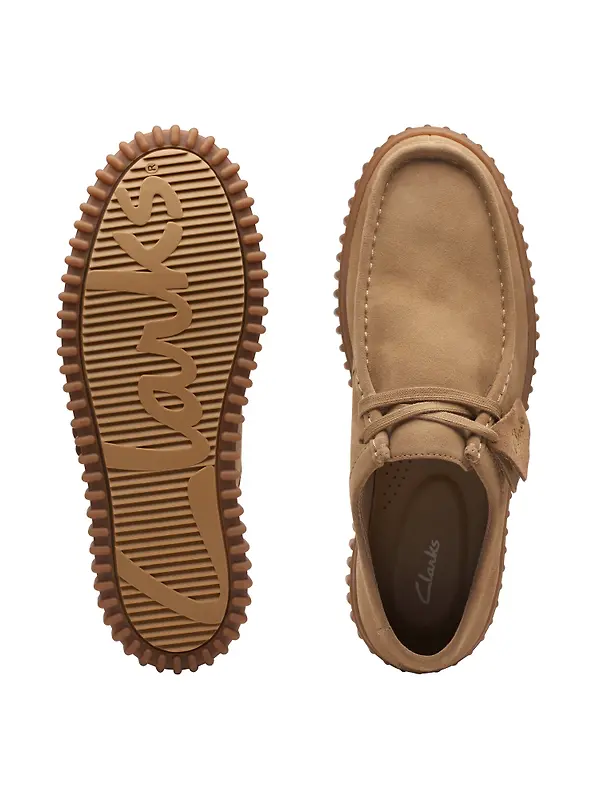 Clarks Men's Torhill Lo Shoes - Dark Sand Suede Image 7