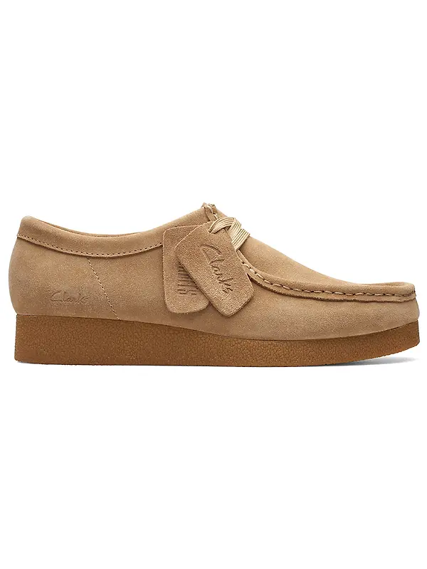Clarks Women's Wallabee Evo Shoes - Dark Sand Suede Image 1