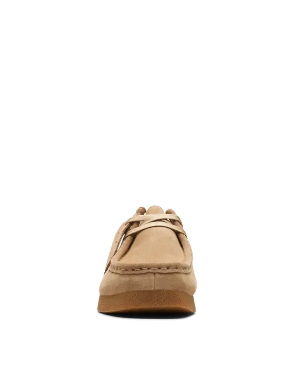 Clarks Women's Wallabee Evo Shoes - Dark Sand Suede Image 3