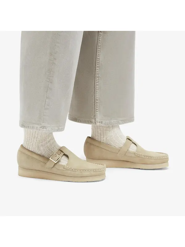 Clarks Originals Women's Wallabee T-Bar Shoes - Maple Suede Image 2