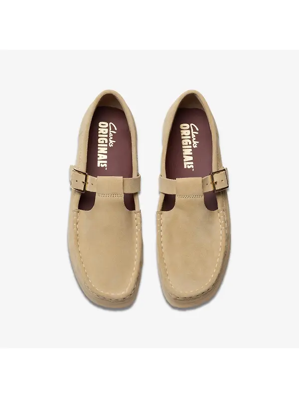 Clarks Originals Women's Wallabee T-Bar Shoes - Maple Suede Image 7