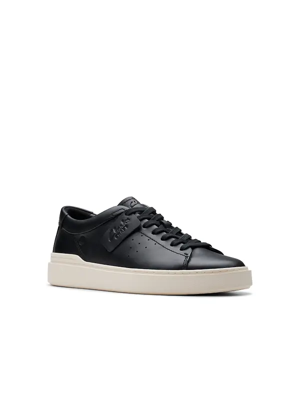 Clarks Men's Craft Swift Trainers - Black Leather Image 7