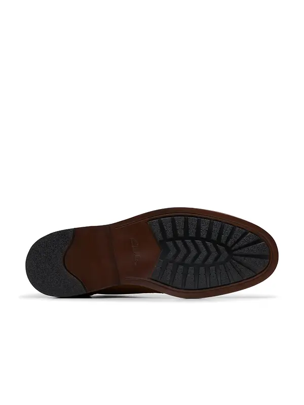 Clarks Men's Aldwin Lace Derby Shoes - Cola Suede Image 7