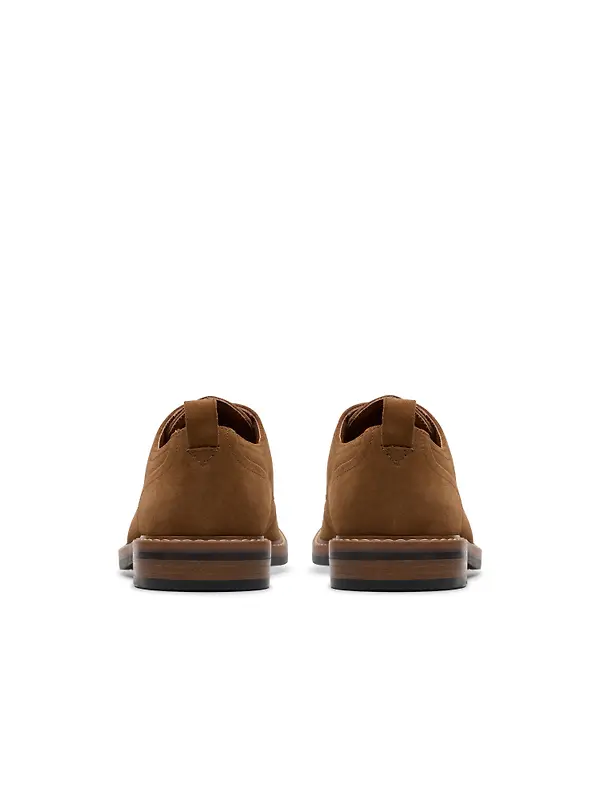 Clarks Men's Aldwin Lace Derby Shoes - Cola Suede Image 6