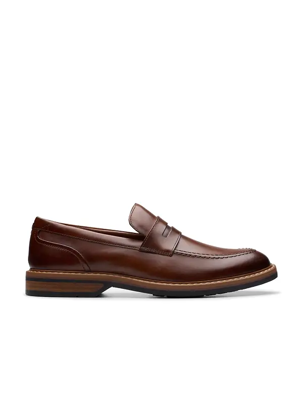 Clarks Men's Aldwin Step - Mid Tan Leather Image 1