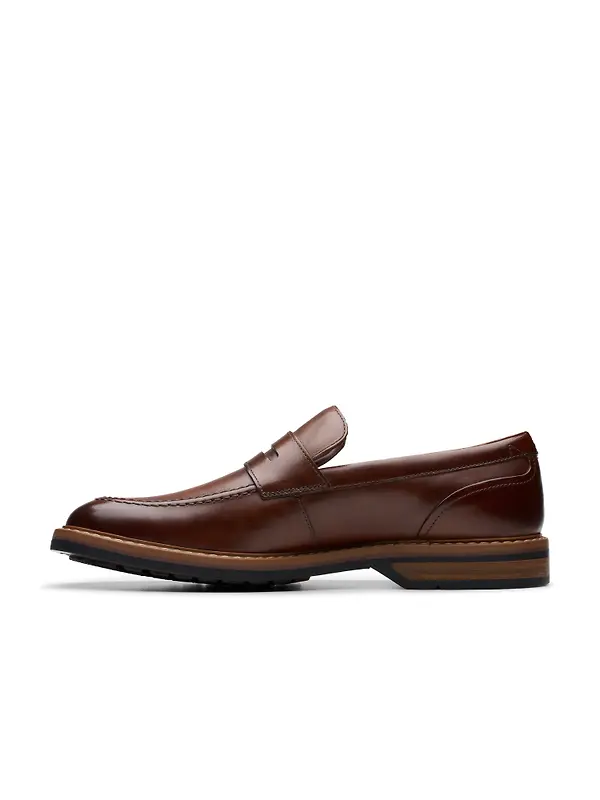 Clarks Men's Aldwin Step - Mid Tan Leather Image 2
