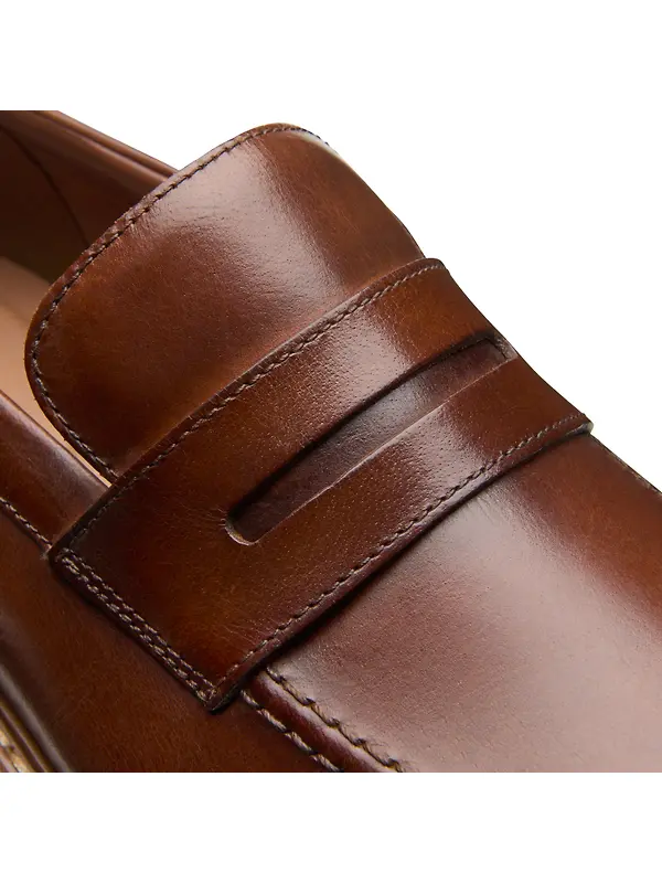 Clarks Men's Aldwin Step - Mid Tan Leather Image 6