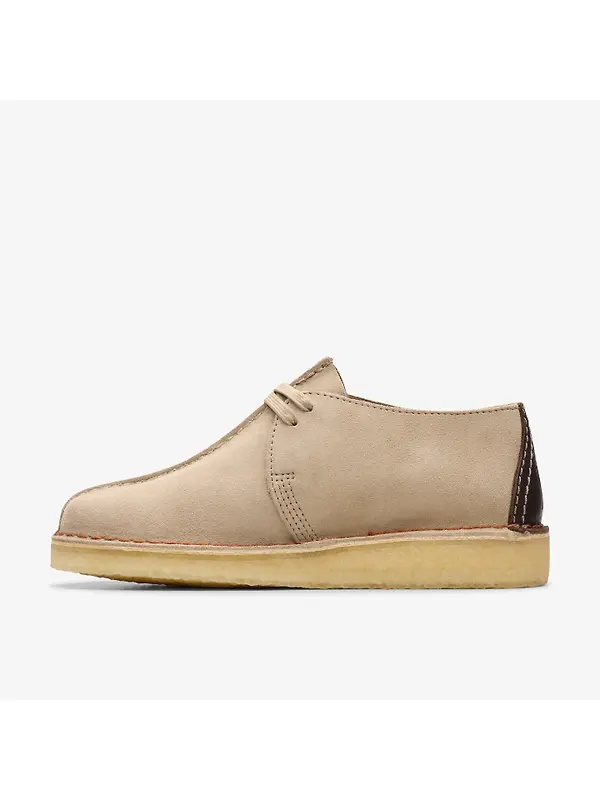 Clarks Originals Men's Desert Trek Shoes - Sand Suede Image 2