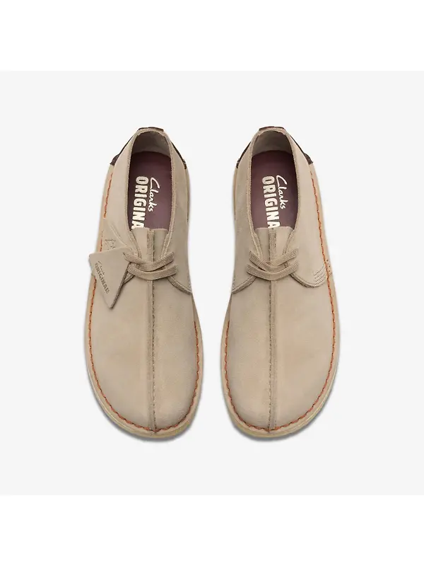 Clarks Originals Men's Desert Trek Shoes - Sand Suede Image 6