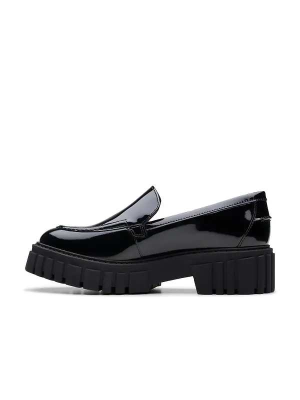 Clarks Women's Page Leather Loafers - Black Image 2