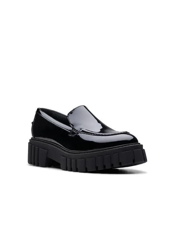 Clarks Women's Page Leather Loafers - Black Image 3