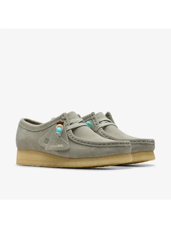 Clarks Originals Women's Wallabee Shoes - Sage Suede Image 4