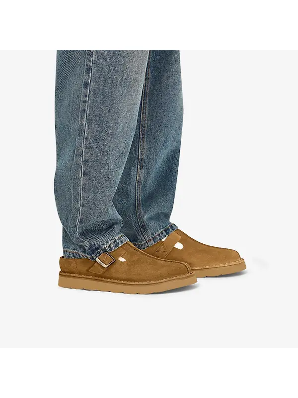 Clarks Men's Solsbury Suede Mule - Cola Suede Image 2