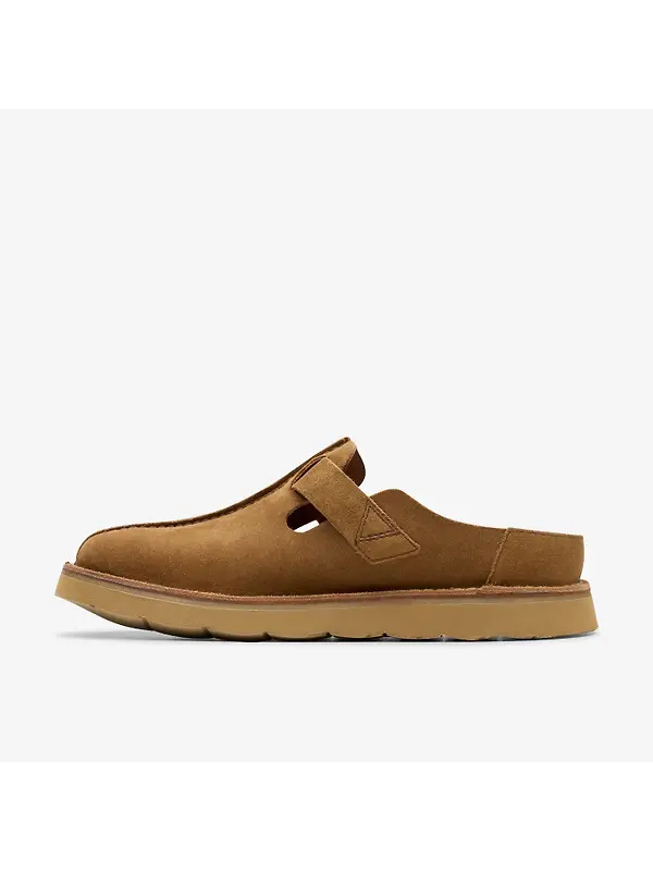 Clarks Men's Solsbury Suede Mule - Cola Suede Image 3