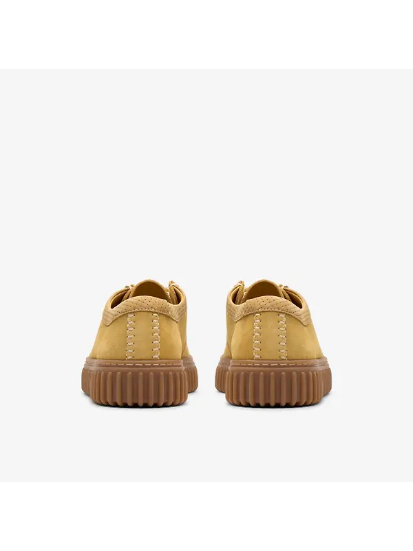 Clarks Men's Torhill Lo Suede Shoes - Golden Tan Suede Image 5