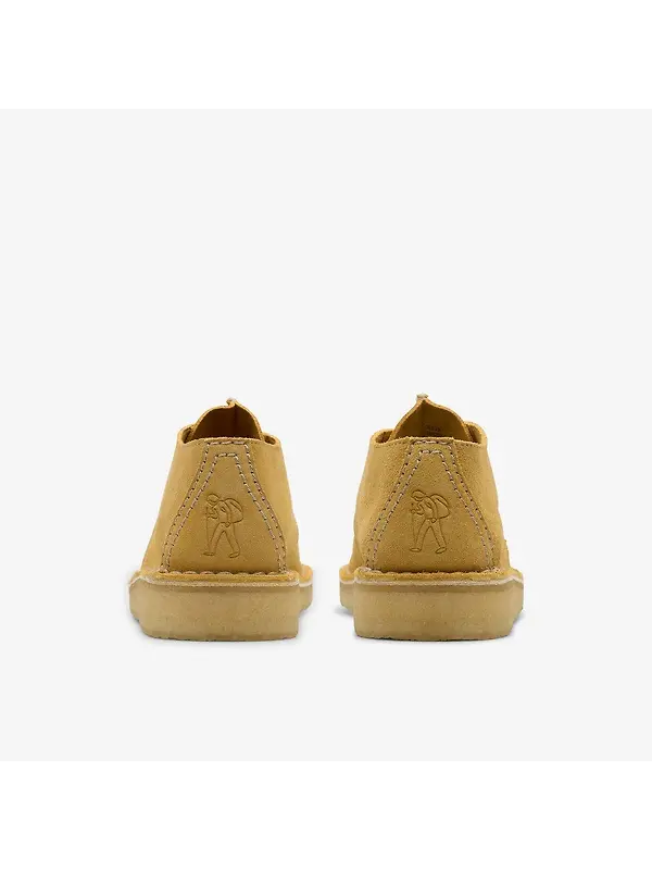 Clarks Originals Women's Desert Trek Shoes - Golden Tan Suede Image 5