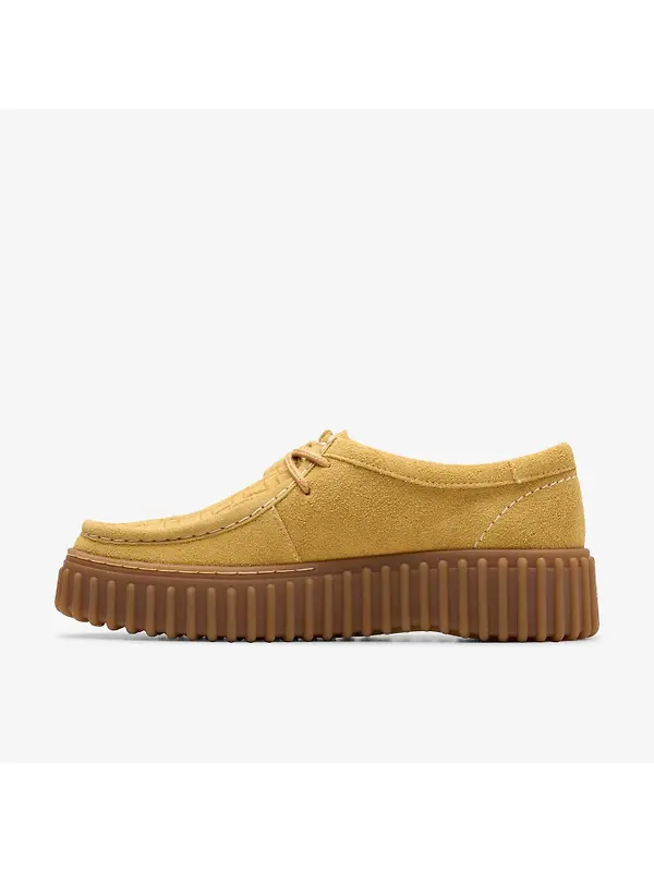 Clarks Women's Torhill Bee - Golden Tan Suede Image 6
