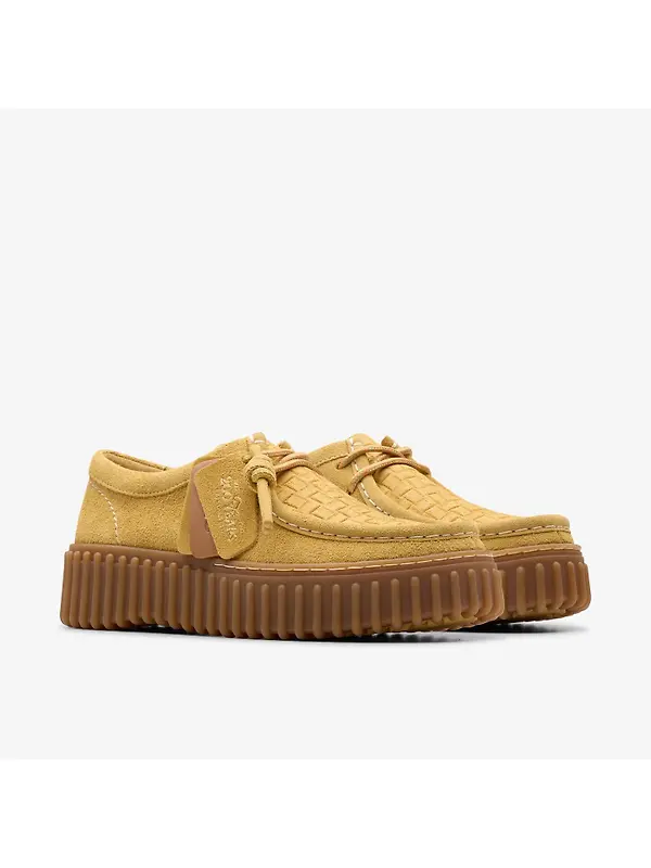 Clarks Women's Torhill Bee - Golden Tan Suede Image 8