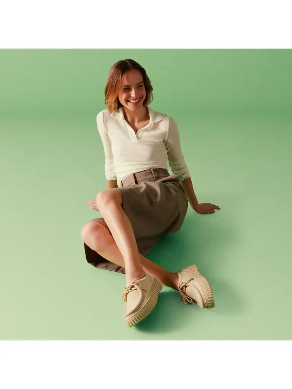 Clarks Women's Torhill Bee - Ecru Suede Image 9
