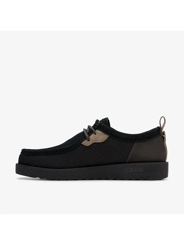 Clarks Men's Wallabee FTR 2 Lo Shoes - Black Combination Image 2