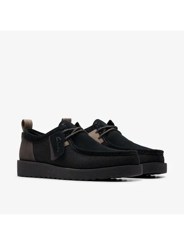 Clarks Men's Wallabee FTR 2 Lo Shoes - Black Combination Image 5