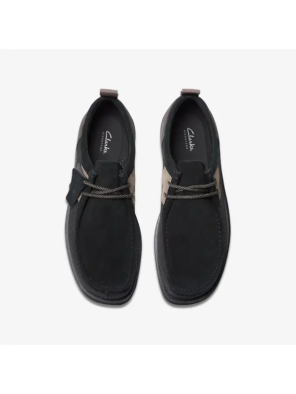 Clarks Men's Wallabee FTR 2 Lo Shoes - Black Combination Image 6