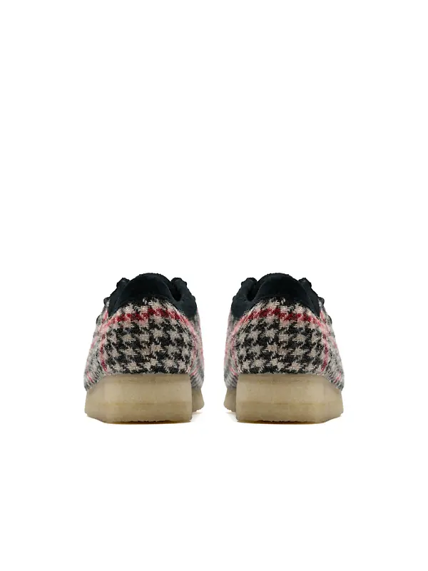 Clarks Originals Women's Wallabee Shoes - Black Harris Tweed Image 5