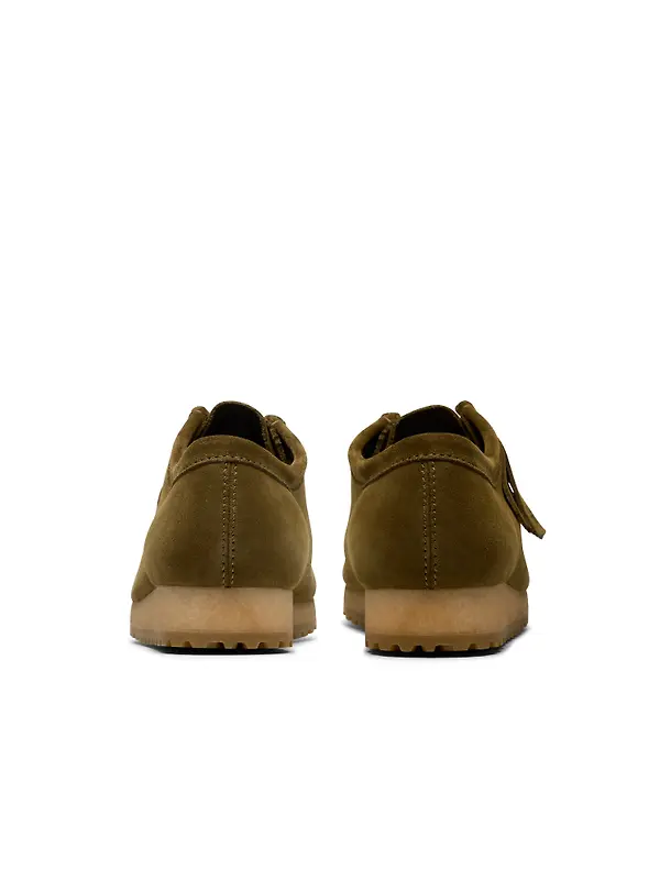 Clarks Originals Men's Wallabee RB Shoes - Olive Suede Image 5