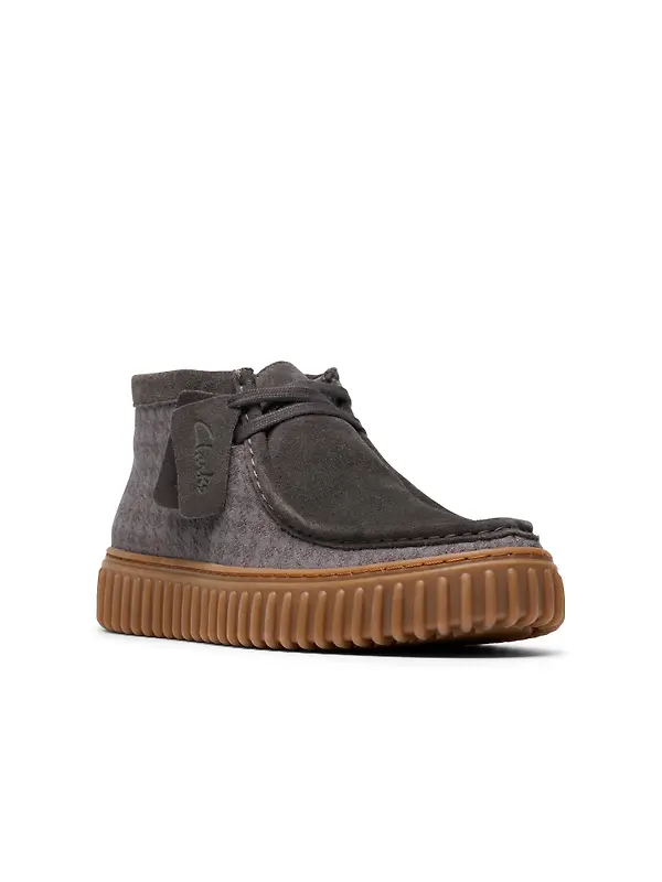 Clarks Men's Torhill Hi Boots - Grey Combi Image 4