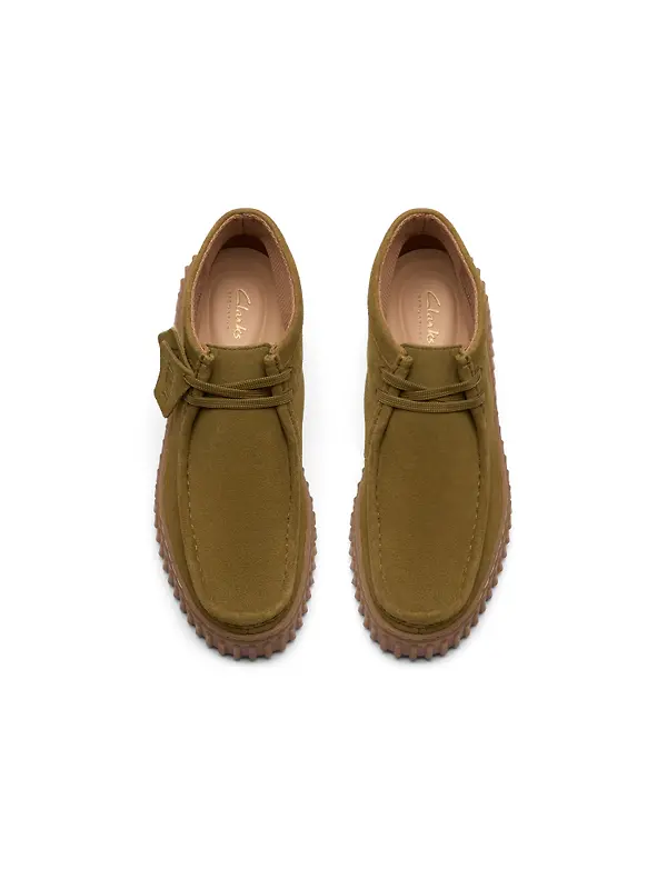 Clarks Women's Torhill Moss Boots - Olive Suede Image 6
