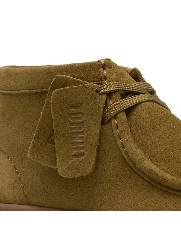 Clarks Women's Torhill Moss Boots - Olive Suede Image 8