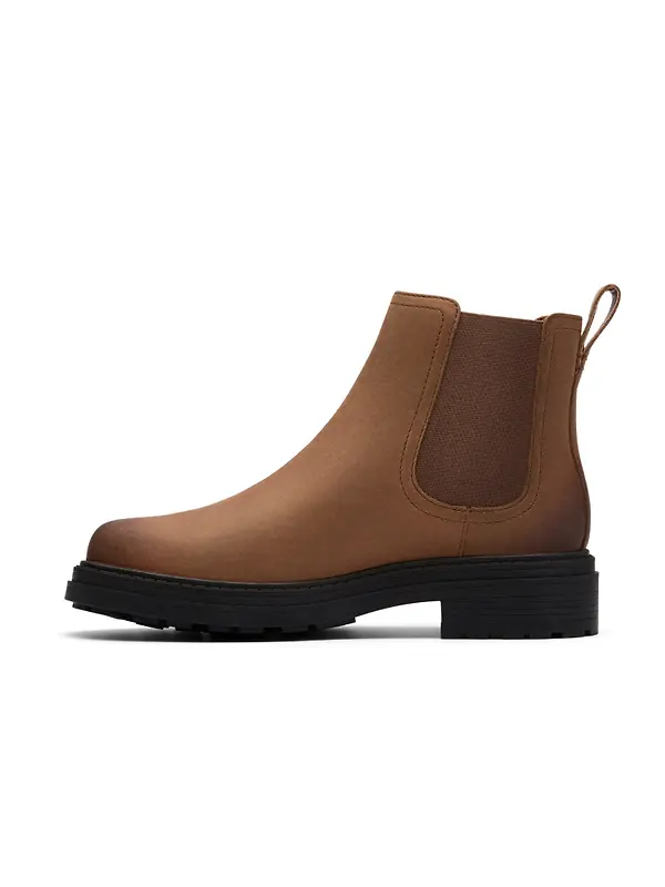 Clarks Women's Orinoco 3 Lane Chelsea Boots - Walnut Leather Image 2