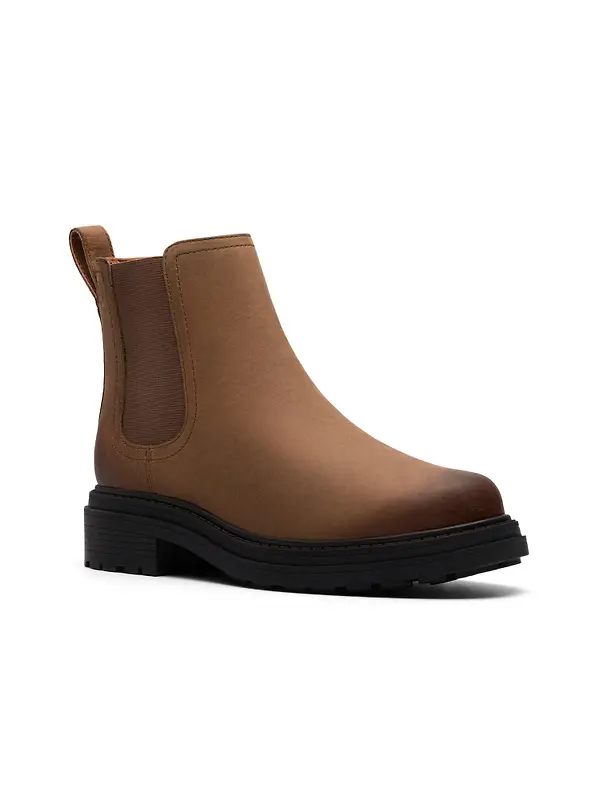 Clarks Women's Orinoco 3 Lane Chelsea Boots - Walnut Leather Image 4